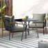 3PCS Outdoor Dining Set Garden Table and Chairs