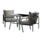 3PCS Outdoor Dining Set Garden Table and Chairs