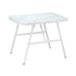 Outdoor Dining Table Patio Indoor White Marble-style