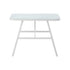 Outdoor Dining Table Patio Indoor White Marble-style