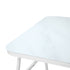 Outdoor Dining Table Patio Indoor White Marble-style