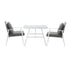 Outdoor Dining Set Rattan Chair Marble-style Table