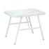 Outdoor Dining Set Patio Marble-style Table 3PCS