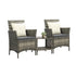 Outdoor Furniture Setting 3 Piece Wicker Bistro Set
