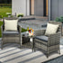 Outdoor Furniture Setting 3 Piece Wicker Bistro Set