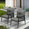 Livsip 2 Piece Outdoor Armchairs Black Rattan Backrest Cushioned Chairs