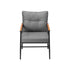 2PCS Outdoor Chairs Garden Patio Armchair Black