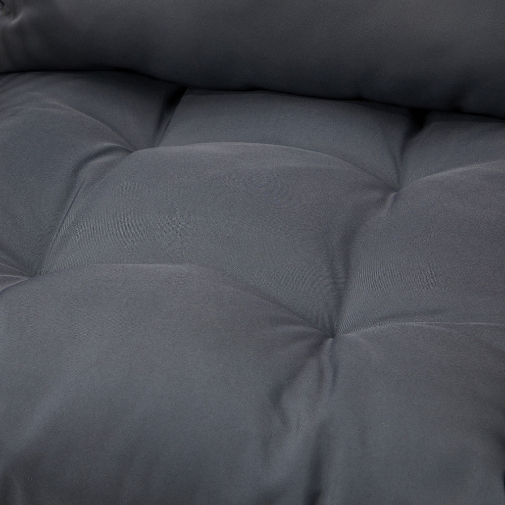 3PCS Outdoor Patio Set Wicker Table Chairs with Cushions