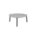 Livsip 3pc Outdoor Patio Sets 50CM Grey Round Table Rattan Chairs