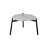 3PCS Outdoor Lounge Set Grey 50cm Coffee Table Chairs
