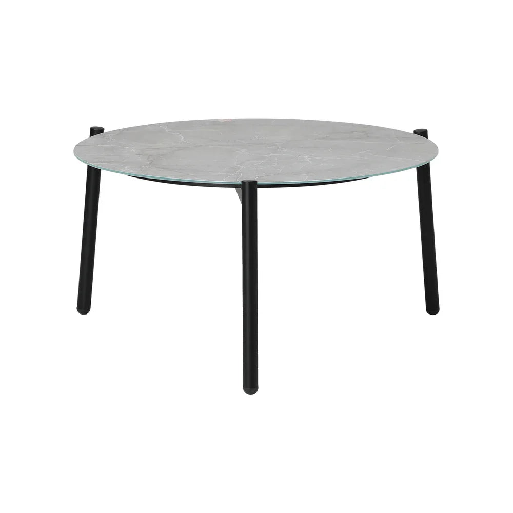 Outdoor Lounge Set Coffee Grey 70cm Table Chairs 5PCS