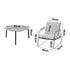 Livsip Outdoor Patio Set 70cm Round Table and 4x Chairs