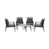 Outdoor Patio Set 2pc Grey Table Sets 4pc Rattan Black Chairs
