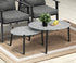Outdoor Patio Set 2pc Grey Table Sets 4pc Rattan Black Chairs