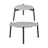 Livsip 6PCS Outdoor Patio Set Grey Table Set with Black Chairs