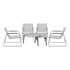 Livsip 6PCS Outdoor Patio Set 4x Chairs Coffee Table Set Textilene