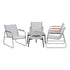 Livsip 6PCS Outdoor Patio Set 4x Chairs Coffee Table Set Textilene