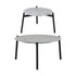6PCS Outdoor Lounge Set 2pc Grey Coffee Table Sets with Armchairs