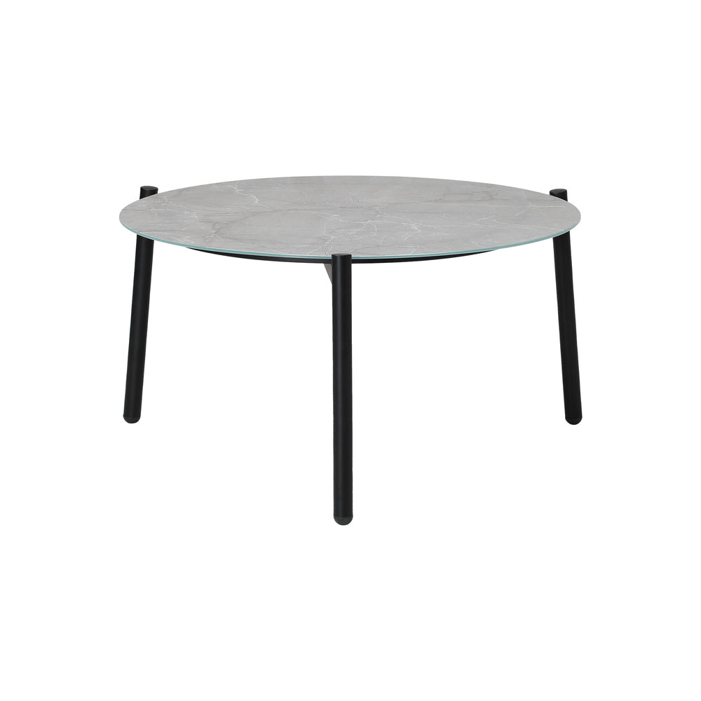 Livsip Outdoor Coffee Side Marble Table Desk 50cm Grey