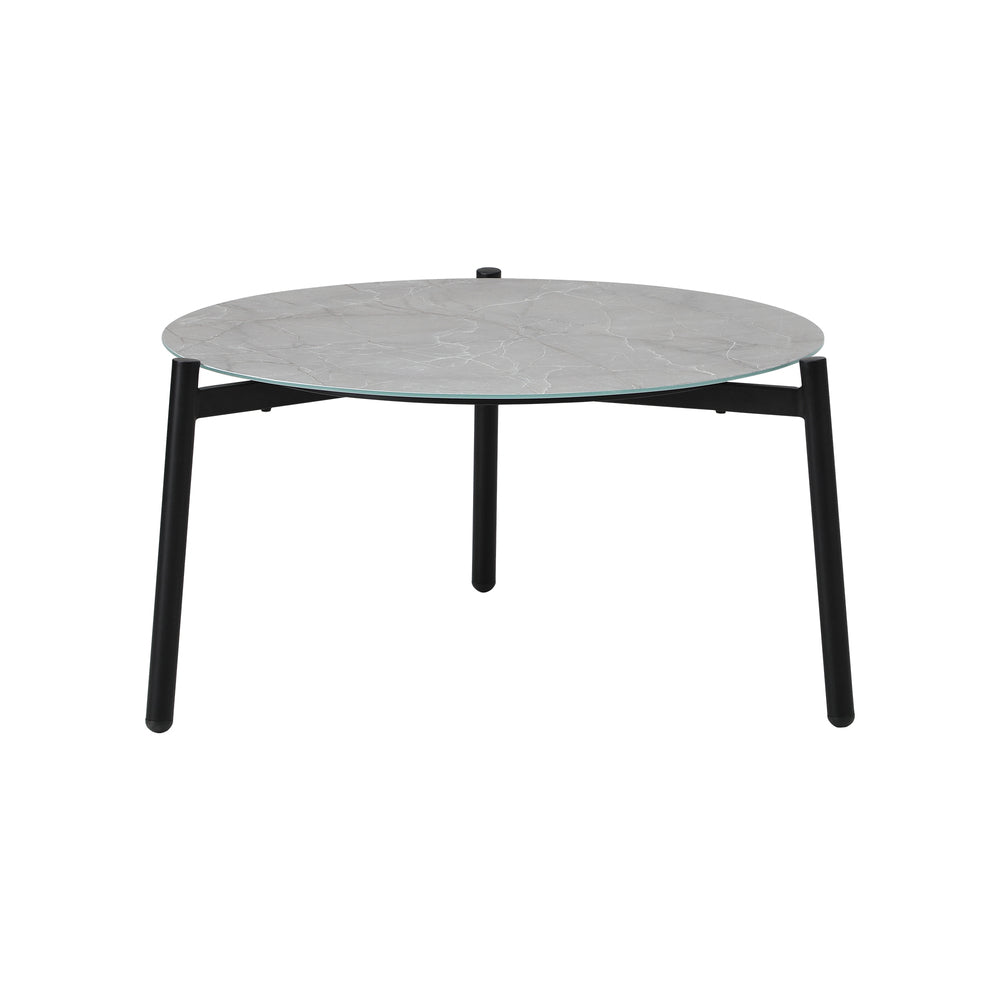 Livsip Outdoor Coffee Side Marble Table Desk 50cm Grey