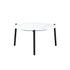 Livsip 5PC Outdoor Patio Set 70CM White Marble Table Rattan Chairs