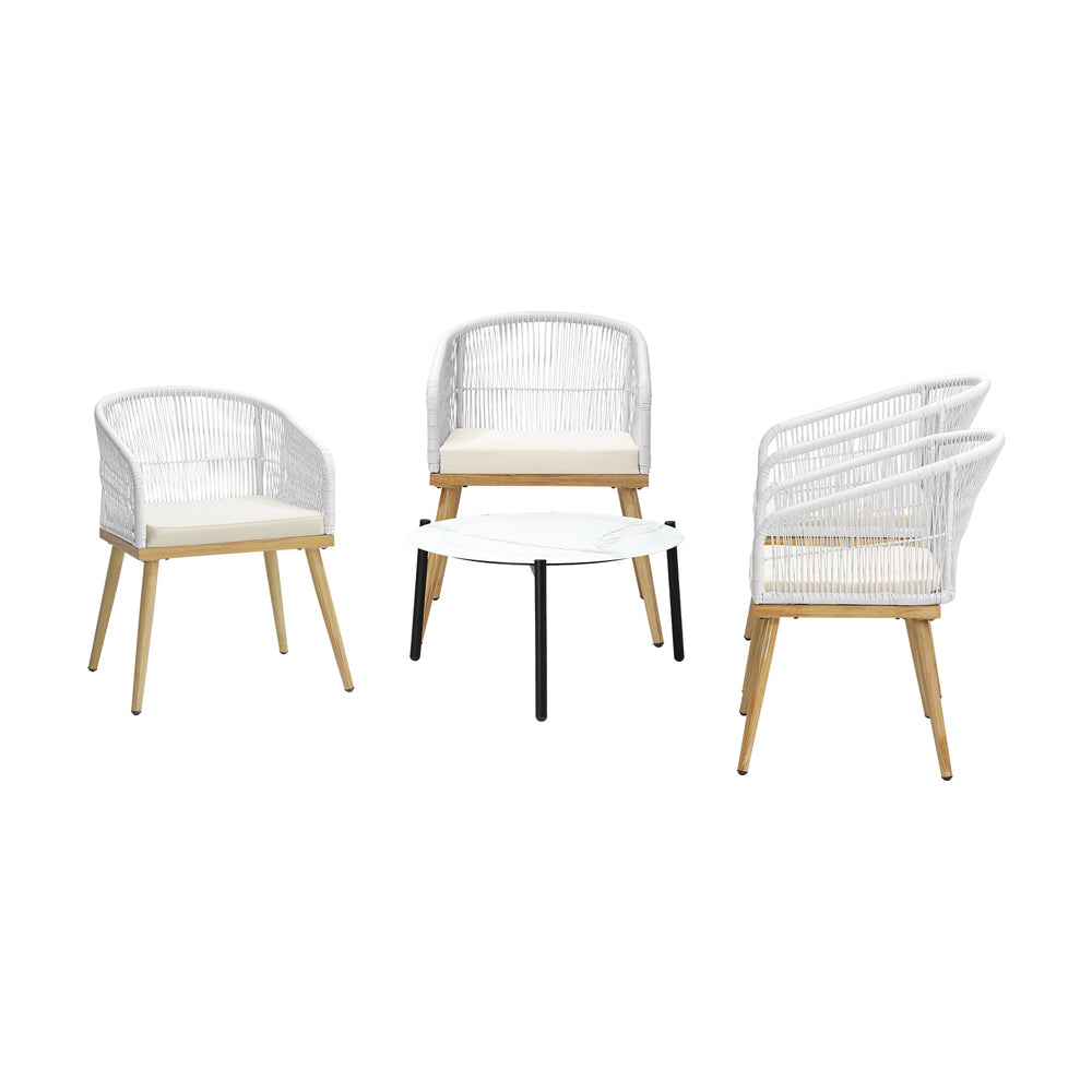 4 Seater Outdoor Patio Set 70cm Table