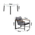 Livsip 2 Seater Outdoor Patio Set 70CM Round White Marble Table