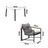 Livsip 4 Seater Outdoor Patio Set 70CM Round White Marble Table