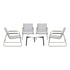 Livsip Outdoor Patio Set 4x Chairs and 70cm Coffee Table
