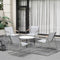 Livsip Outdoor Patio Set 4x Chairs and 70cm Coffee Table