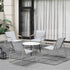 Livsip Outdoor Patio Set 4x Chairs and 70cm Coffee Table