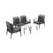 Livsip Outdoor Patio Set 2pc White Marble Table Sets 4pc Rattan Chairs