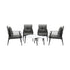 Livsip Outdoor Patio Set 2pc White Marble Table Sets 4pc Rattan Chairs
