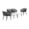 Livsip 6PC Outdoor Patio Set 2 Coffee Table with Grey Chairs