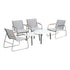 Livsip 6PCS Outdoor Patio Set Textilene Chair Lounge Coffee Table Set