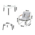 Livsip 6PCS Outdoor Patio Set Textilene Chair Lounge Coffee Table Set