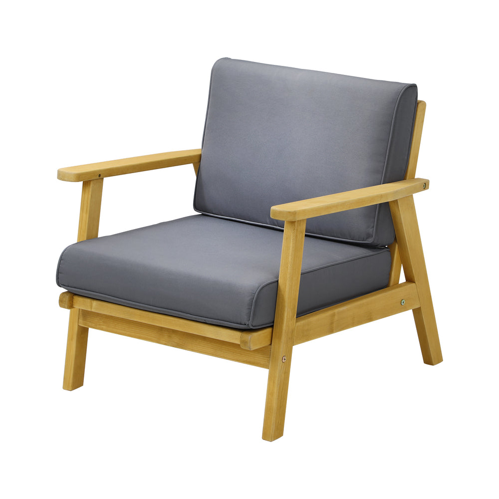 Outdoor Lounge Set 2pc White Coffee Side Table Sets with Chairs