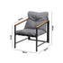 2 Piece Outdoor Armchair Lounge Sofa Black