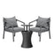 Livsip Outdoor Patio Set Ice Bucket Black Table Bistro Setting 3pcs