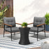 Livsip Outdoor Lounge Setting Ice Bucket Black Table 2 Seater