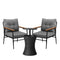 Livsip Outdoor Lounge Setting Ice Bucket Black Table 2 Seater