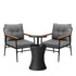 Livsip Outdoor Lounge Setting Ice Bucket Black Table 2 Seater