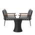 Livsip Outdoor Lounge Setting Ice Bucket Black Table 2 Seater