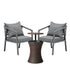 Livsip Outdoor Patio Set Ice Bucket Brown Table Bistro Setting 3pcs