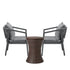 Livsip Outdoor Patio Set Ice Bucket Brown Table Bistro Setting 3pcs