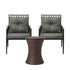 Livsip Outdoor Patio Set Ice Bucket Brown Table 2 Seater Bistro Set