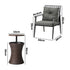 Livsip Outdoor Patio Set Ice Bucket Brown Table 2 Seater Bistro Set