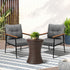 Livsip Outdoor Lounge Setting Ice Bucket Brown Table 2 Seater