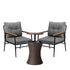 Livsip Outdoor Lounge Setting Ice Bucket Brown Table 2 Seater