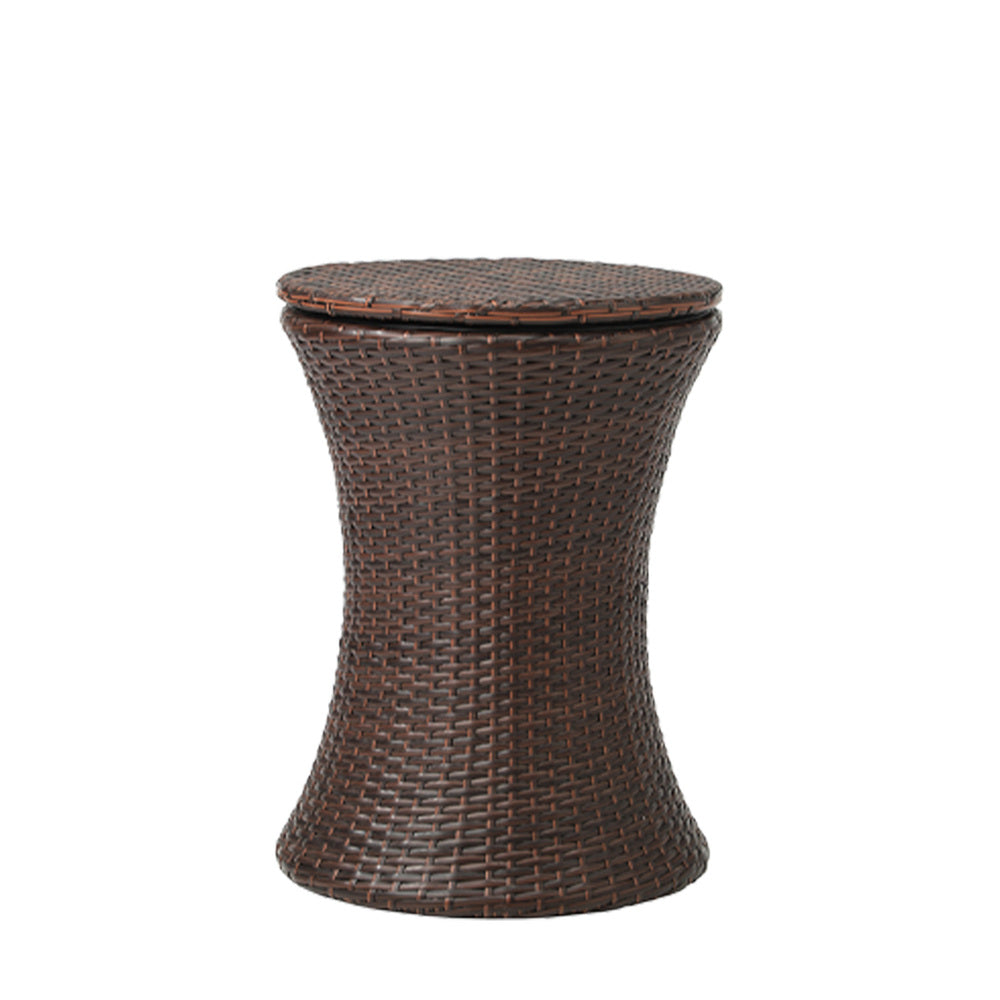 Livsip Outdoor Lounge Setting Ice Bucket Brown Table 2 Seater